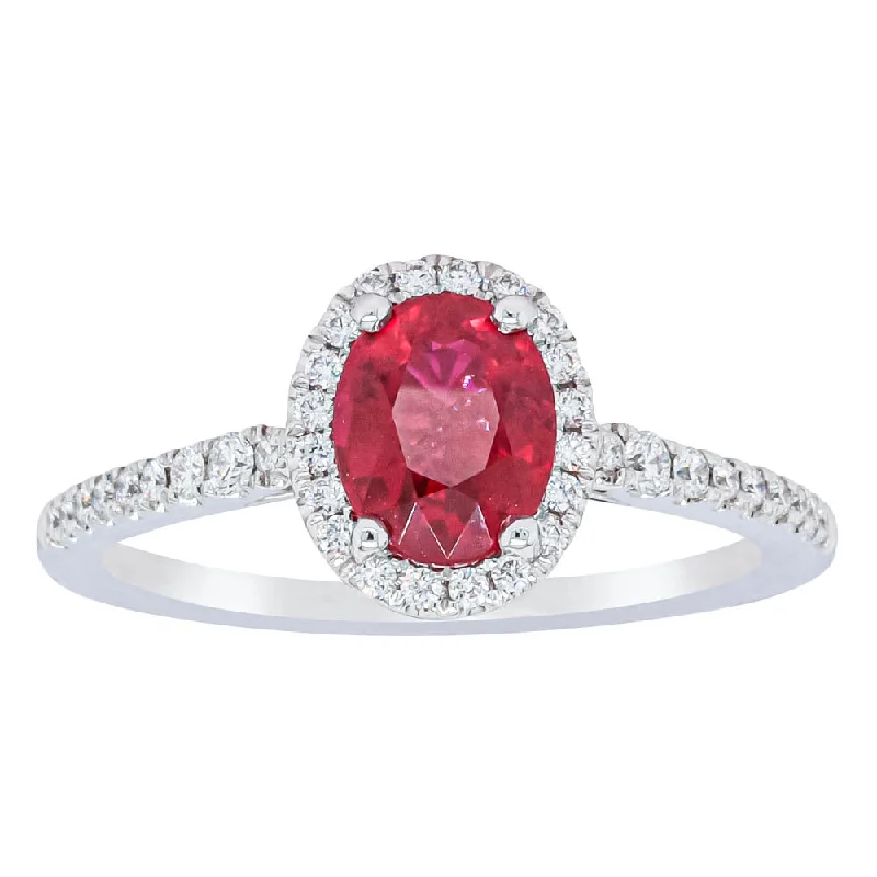 Big Discounts On Elegant Jewelry Collections 18ct White Gold 1.18ct Ruby & Diamond Mini Sierra Ring Big Discounts On Elegant Jewelry Collections 18ct White Gold 1.18ct Ruby & Diamond Mini Sierra Ring