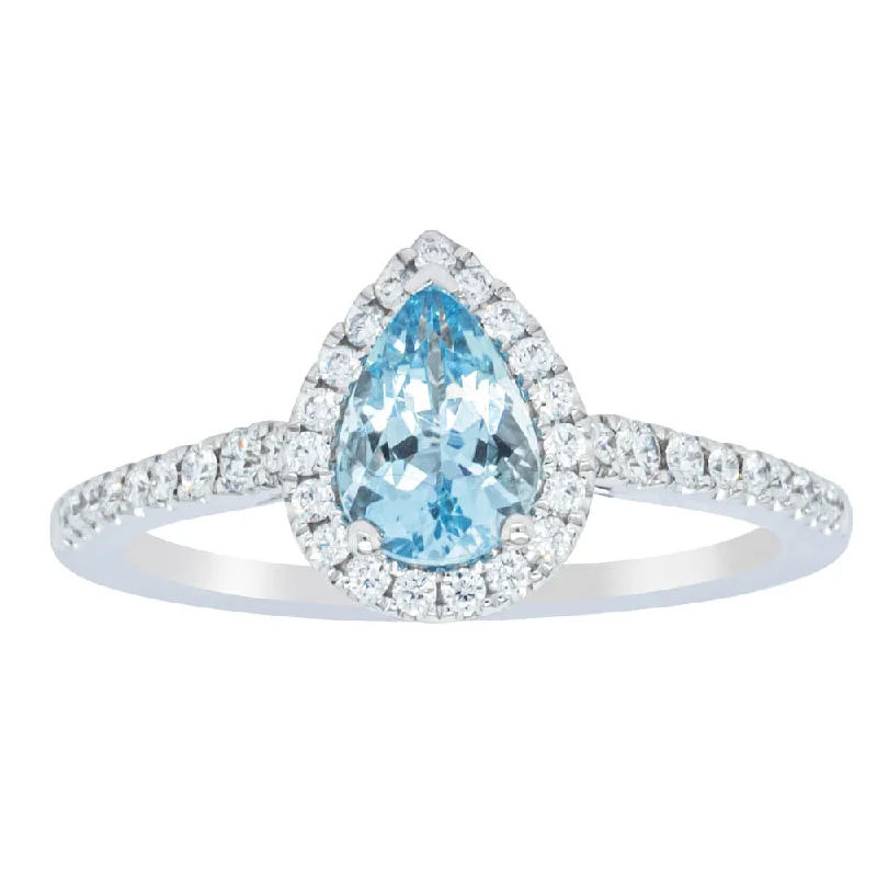 Make Every Moment Shine – Jewelry Discounts Available 18ct White Gold .66ct Aquamarine & Diamond Mini Sierra Ring Make Every Moment Shine – Jewelry Discounts Available 18ct White Gold .66ct Aquamarine & Diamond Mini Sierra Ring