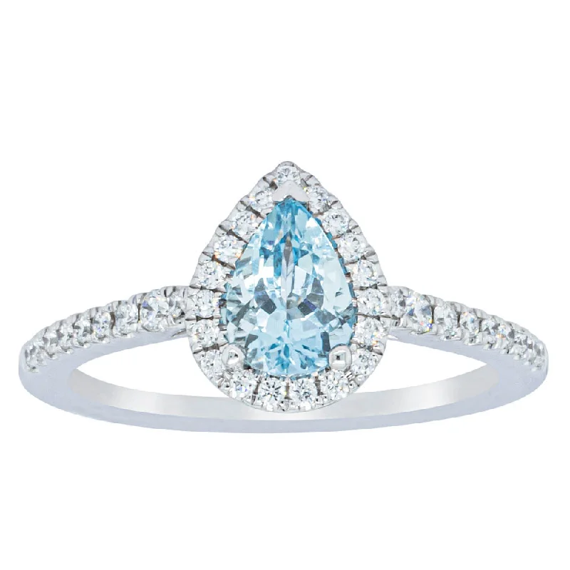 Breathtaking Jewelry At Limited-Time Savings 18ct White Gold .67ct Aquamarine & Diamond Mini Sierra Ring Breathtaking Jewelry At Limited-Time Savings 18ct White Gold .67ct Aquamarine & Diamond Mini Sierra Ring