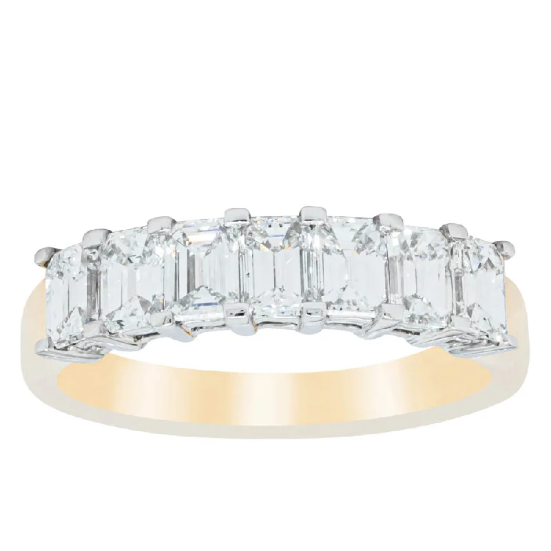 Delicate Crystal Jewelry For Sophisticated Charm 18ct Yellow Gold 1.54ct Emerald Cut Diamond Asra Ring Delicate Crystal Jewelry For Sophisticated Charm 18ct Yellow Gold 1.54ct Emerald Cut Diamond Asra Ring