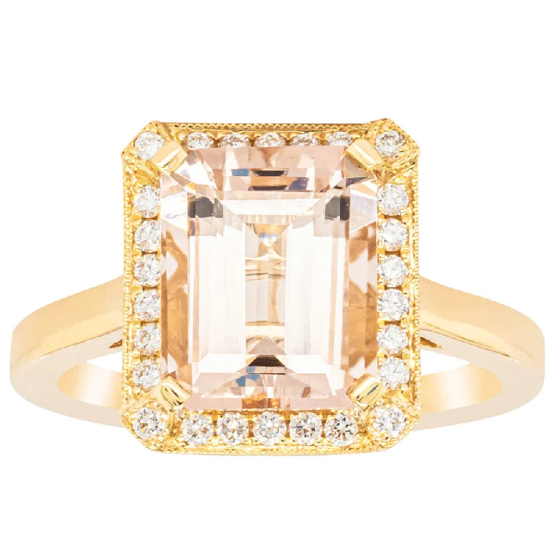 The Jewelry Sale You've Been Waiting For Is Here 18ct Yellow Gold 3.19ct Morganite & Diamond Empire Ring The Jewelry Sale You've Been Waiting For Is Here 18ct Yellow Gold 3.19ct Morganite & Diamond Empire Ring