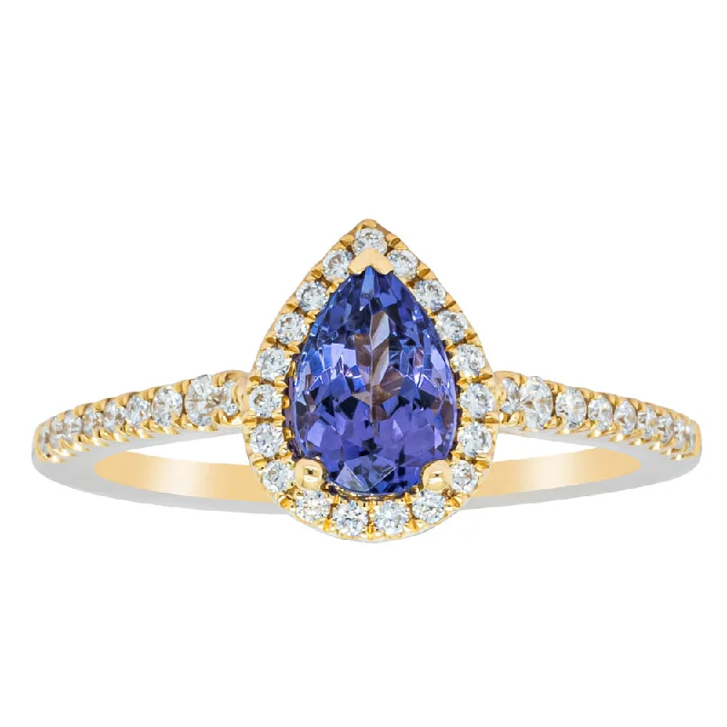 Limited-Time Offer On Elegant Jewelry Pieces 18ct Yellow Gold .92ct Tanzanite & Diamond Mini Sierra Ring Limited-Time Offer On Elegant Jewelry Pieces 18ct Yellow Gold .92ct Tanzanite & Diamond Mini Sierra Ring