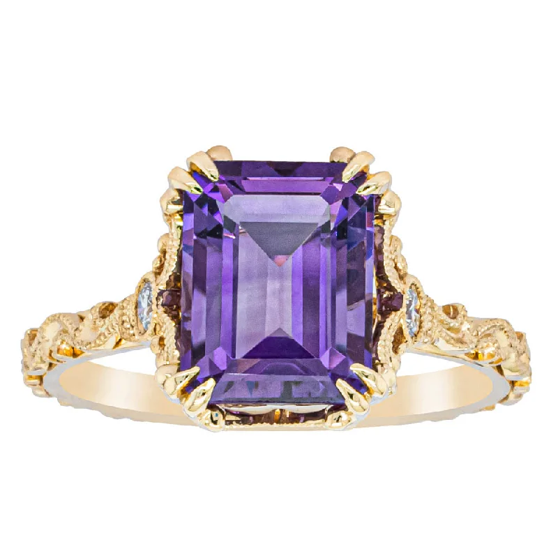 Exclusive Jewelry Discounts – Shop Now For Savings 18ct Yellow Gold Amethyst & Diamond Romanov Ring Exclusive Jewelry Discounts – Shop Now For Savings 18ct Yellow Gold Amethyst & Diamond Romanov Ring