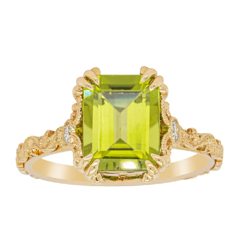 Personalized Jewelry Sale – Meaningful Gifts At Great Prices 18ct Yellow Gold Peridot & Diamond Romanov Ring Personalized Jewelry Sale – Meaningful Gifts At Great Prices 18ct Yellow Gold Peridot & Diamond Romanov Ring