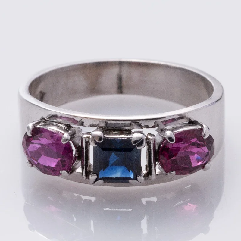 Personalized Jewelry Sale – Unique Pieces At Great Prices 18K White Gold Blue Sapphire and Ruby Ring | 0.52ct, 1.09ctw | SZ 6.5 | Personalized Jewelry Sale – Unique Pieces At Great Prices 18K White Gold Blue Sapphire and Ruby Ring | 0.52ct, 1.09ctw | SZ 6.5 |
