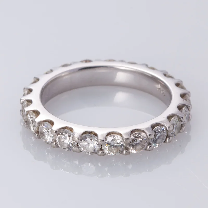Sparkle More For Less – Jewelry Sale Happening Now 18K White Gold Diamond Eternity Band | 1.58 ctw I1/2 H/I | SZ 4.5 | Sparkle More For Less – Jewelry Sale Happening Now 18K White Gold Diamond Eternity Band | 1.58 ctw I1/2 H/I | SZ 4.5 |