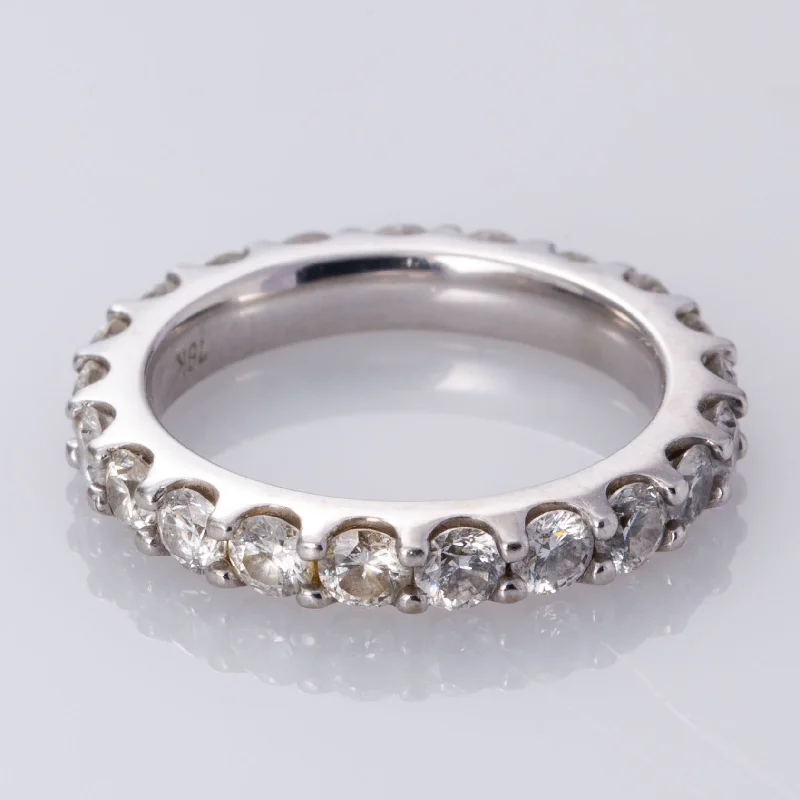 High-Quality Jewelry At A Fraction Of The Cost 18K Diamond Eternity Band| 1.58 ctw I1 H/I | SZ 4.5 | High-Quality Jewelry At A Fraction Of The Cost 18K Diamond Eternity Band| 1.58 ctw I1 H/I | SZ 4.5 |