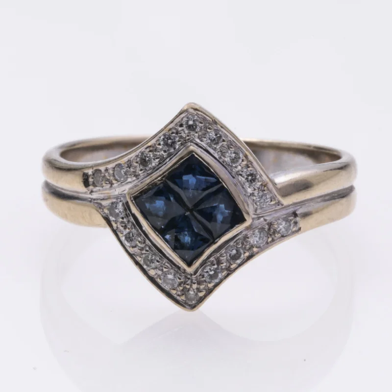 Bold And Beautiful Jewelry Now At Irresistible Prices 18K White Gold Sapphire and Diamond Ring | 0.38ct, 0.18ctw | SZ 6.75 Bold And Beautiful Jewelry Now At Irresistible Prices 18K White Gold Sapphire and Diamond Ring | 0.38ct, 0.18ctw | SZ 6.75