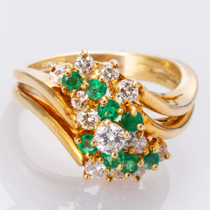 Limited-Stock Jewelry Clearance – Grab Your Favorites Now 18K Yellow Gold Emerald and Diamond Cocktail Ring | 0.40ctw, 0.88ctw | SZ 8.5 | Limited-Stock Jewelry Clearance – Grab Your Favorites Now 18K Yellow Gold Emerald and Diamond Cocktail Ring | 0.40ctw, 0.88ctw | SZ 8.5 |