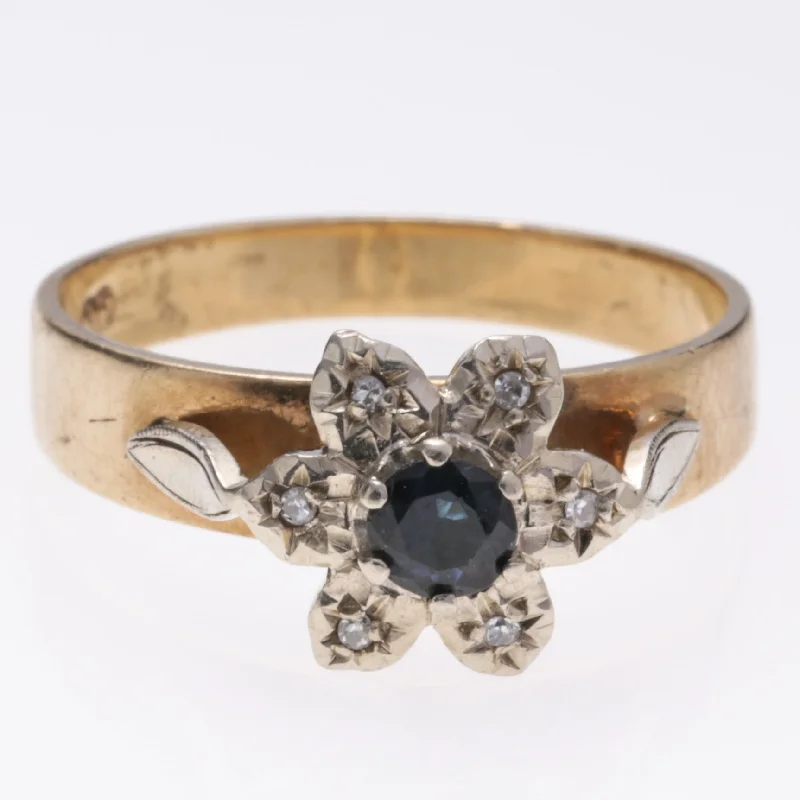 Jewelry Clearance Event – Stock Up Before It's Over 9K Yellow Gold Sapphire and Diamond Ring | 0.28ct, 0.03ctw | SZ 8.25 Jewelry Clearance Event – Stock Up Before It's Over 9K Yellow Gold Sapphire and Diamond Ring | 0.28ct, 0.03ctw | SZ 8.25