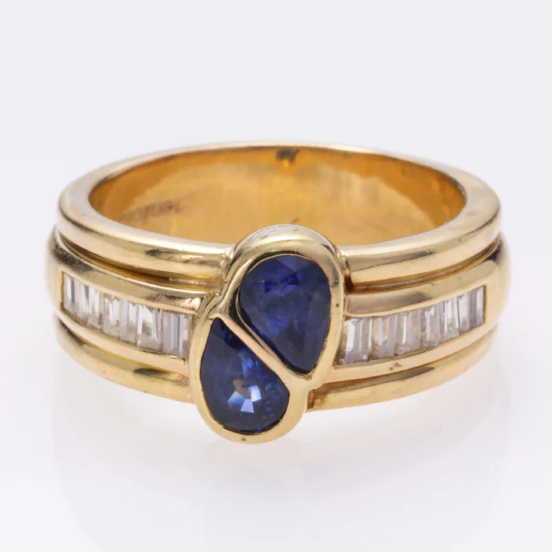 Personalized Jewelry At Special Discount Rates 18K Yellow Gold Sapphire and Diamond Ring | 2.08ctw, 0.70ctw | SZ 9 Personalized Jewelry At Special Discount Rates 18K Yellow Gold Sapphire and Diamond Ring | 2.08ctw, 0.70ctw | SZ 9