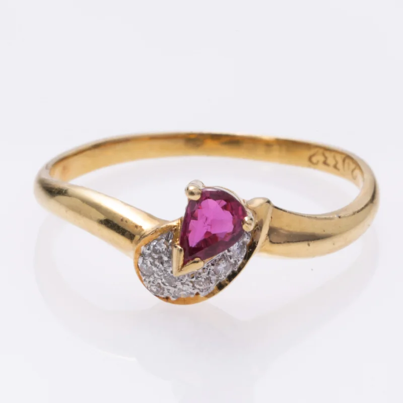 Unique Jewelry Designs Now At Discounted Rates 18K Yellow Gold Tourmaline and Diamond Ring | 0.18ct, 0.08ctw | SZ 6 Unique Jewelry Designs Now At Discounted Rates 18K Yellow Gold Tourmaline and Diamond Ring | 0.18ct, 0.08ctw | SZ 6