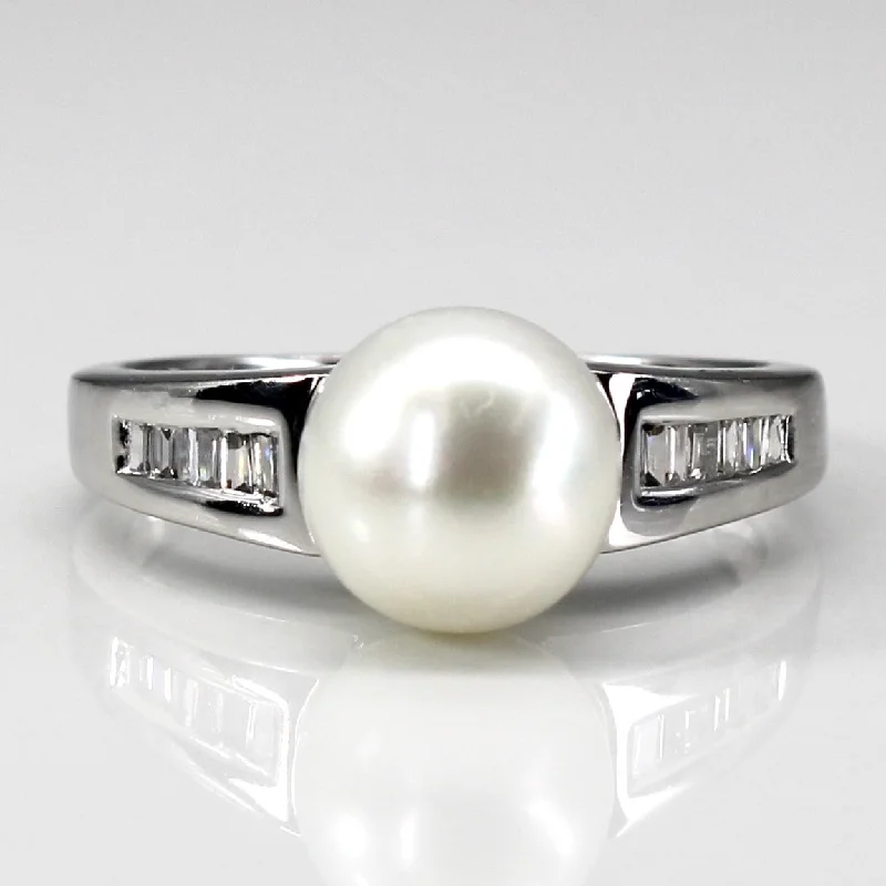 Your Dream Jewelry At Dream Prices – Shop Now Baguette Diamond & Pearl Ring | 0.15ctw | SZ 5 | Your Dream Jewelry At Dream Prices – Shop Now Baguette Diamond & Pearl Ring | 0.15ctw | SZ 5 |