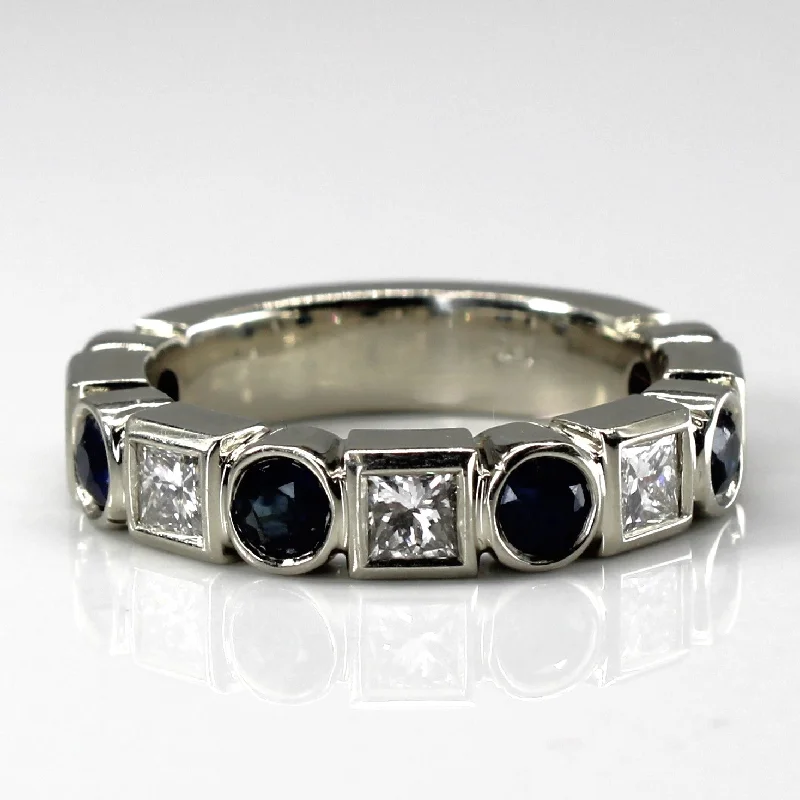 Limited-Time Jewelry Sale – Elegant Styles At Less Bezel Set Diamond & Sapphire Ring | 1.13ctw| 0.97ctw | SZ 7 | Limited-Time Jewelry Sale – Elegant Styles At Less Bezel Set Diamond & Sapphire Ring | 1.13ctw| 0.97ctw | SZ 7 |