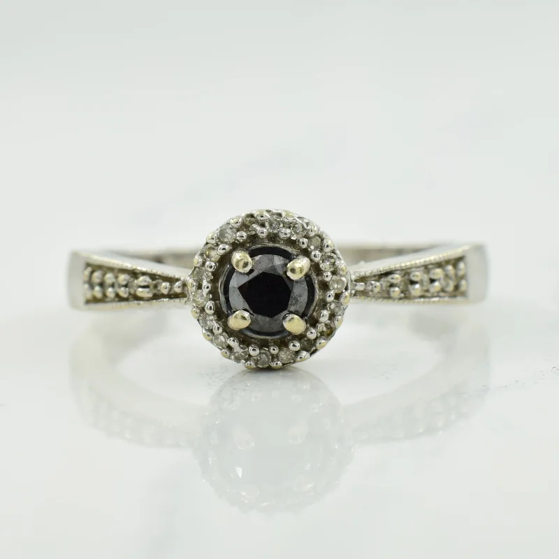 Handmade Pearl Jewelry For Timeless Elegance Black & Natural Diamond Ring | 0.15ct, 0.04ctw | SZ 7 | Handmade Pearl Jewelry For Timeless Elegance Black & Natural Diamond Ring | 0.15ct, 0.04ctw | SZ 7 |