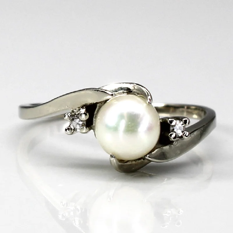 Shine In Style – Shop Jewelry Discounts Today Bypass Pearl & Diamond Ring | 0.02ctw | SZ 5.25 | Shine In Style – Shop Jewelry Discounts Today Bypass Pearl & Diamond Ring | 0.02ctw | SZ 5.25 |