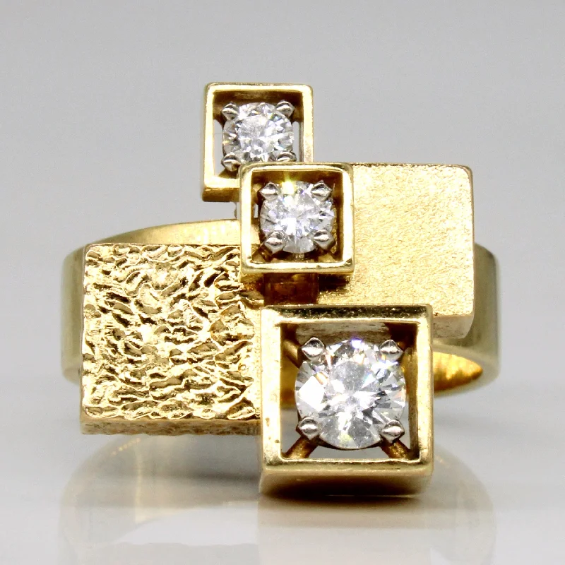 Timeless Elegance, Temporary Discounts – Act Fast 'Cavelti' Diamond Cubism Ring | 0.60ctw | SZ 8.5 | Timeless Elegance, Temporary Discounts – Act Fast 'Cavelti' Diamond Cubism Ring | 0.60ctw | SZ 8.5 |