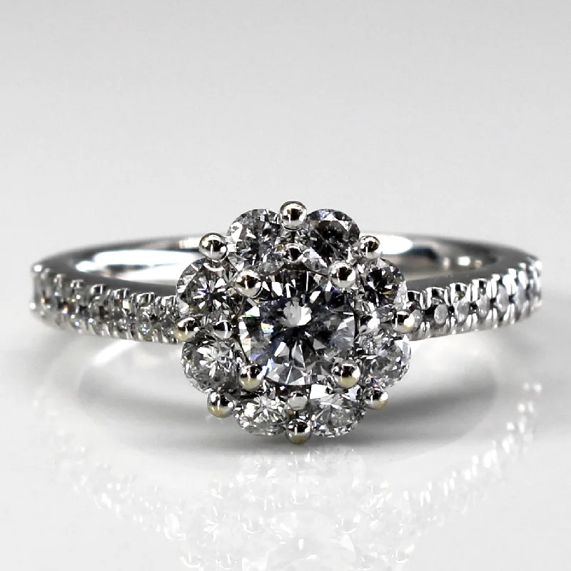 Elegant Jewelry Pieces At Unbelievable Prices Cluster Diamond Ring | 1.00ctw | SZ 6 | Elegant Jewelry Pieces At Unbelievable Prices Cluster Diamond Ring | 1.00ctw | SZ 6 |