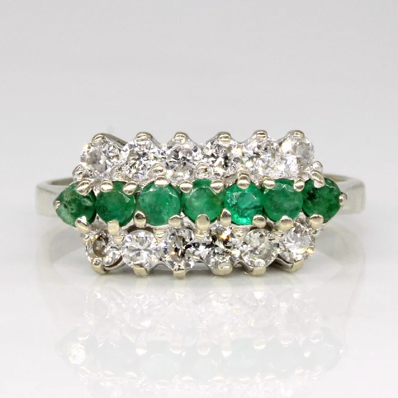 Celebrate Every Occasion With Sparkling Savings Diamond & Emerald Ring | 0.48ctw, 0.14ctw | SZ 7.75 | Celebrate Every Occasion With Sparkling Savings Diamond & Emerald Ring | 0.48ctw, 0.14ctw | SZ 7.75 |