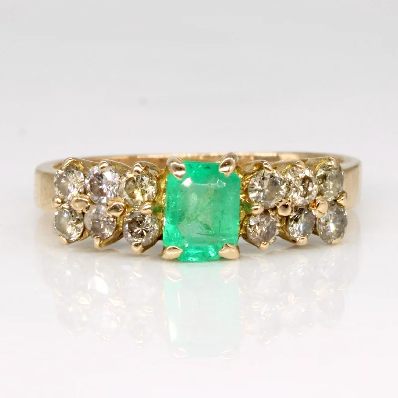 Premium Diamond Jewelry At Once-In-A-Lifetime Discounts Diamond & Emerald ring | 0.48ctw, 0.45ct | SZ 6.25 | Premium Diamond Jewelry At Once-In-A-Lifetime Discounts Diamond & Emerald ring | 0.48ctw, 0.45ct | SZ 6.25 |