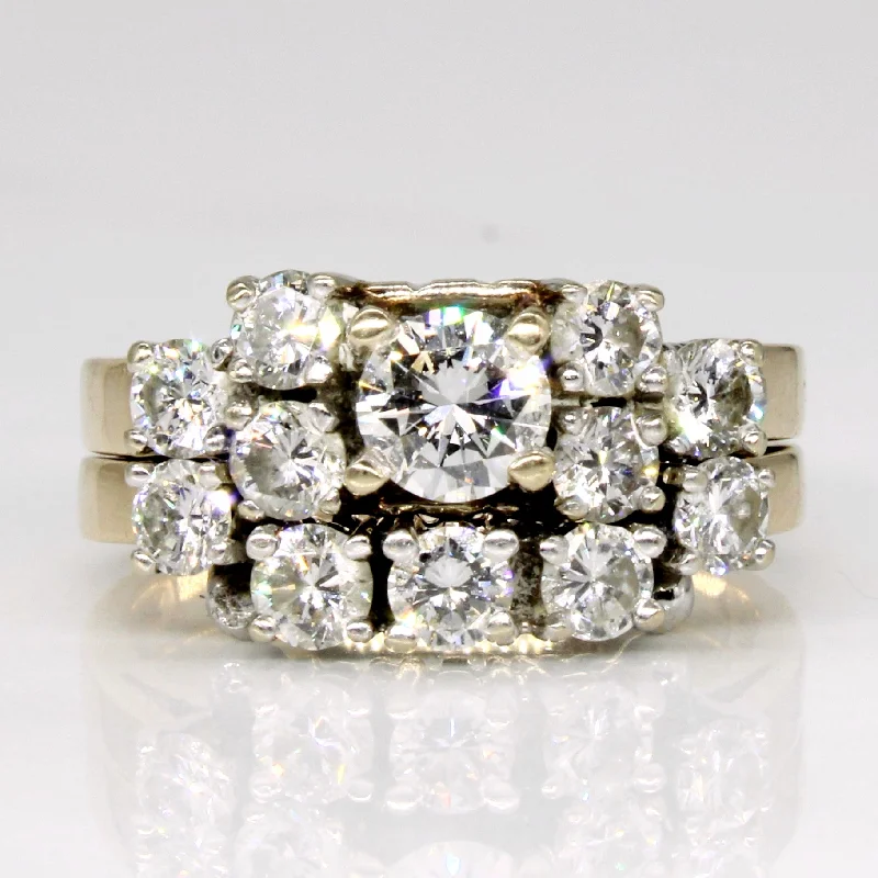Glamorous Jewelry, Glamorous Deals – Shop Now Diamond Wedding Ring Set | 1.48ctw | SZ 6 | Glamorous Jewelry, Glamorous Deals – Shop Now Diamond Wedding Ring Set | 1.48ctw | SZ 6 |