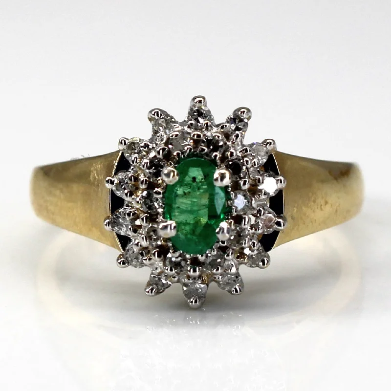 Premium Jewelry At Promotional Prices – Shine Today Emerald & Diamond Cocktail Ring | 0.20ct | 0.20ctw | SZ 6.5 | Premium Jewelry At Promotional Prices – Shine Today Emerald & Diamond Cocktail Ring | 0.20ct | 0.20ctw | SZ 6.5 |