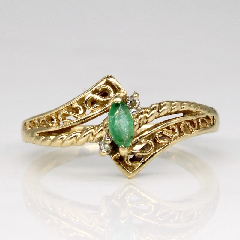 Timeless Jewelry, Timeless Savings – Don't Wait Emerald & Diamond Ring | 0.80ct, 0.015ctw | SZ 6.25 | Timeless Jewelry, Timeless Savings – Don't Wait Emerald & Diamond Ring | 0.80ct, 0.015ctw | SZ 6.25 |