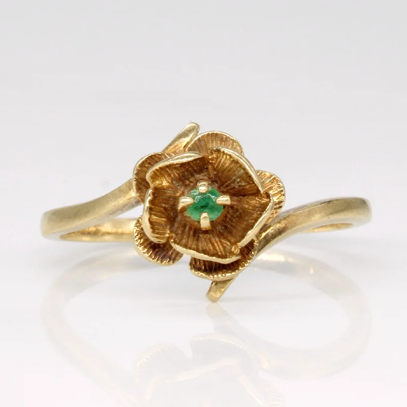 Breathtaking Jewelry At Limited-Time Savings Emerald Flower Ring | 0.005ct | SZ 6 | Breathtaking Jewelry At Limited-Time Savings Emerald Flower Ring | 0.005ct | SZ 6 |