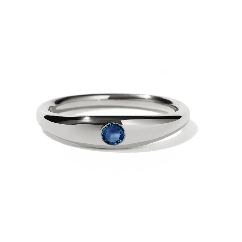 Gorgeous Jewelry, Limited-Time Savings Meadowlark Mini Claude Ring - Sterling Silver & Blue Sapphire Gorgeous Jewelry, Limited-Time Savings Meadowlark Mini Claude Ring - Sterling Silver & Blue Sapphire