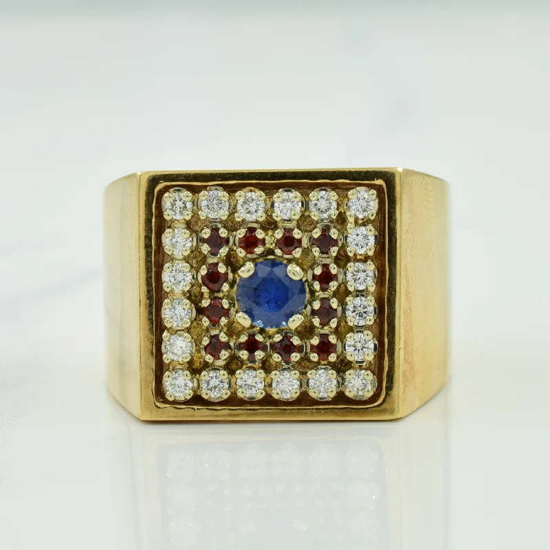 Luxury Jewelry Sale – Elegant Styles At Unbeatable Prices Multi Gemstone & Diamond Ring | 0.50ctw, 0.45ctw | SZ 13 | Luxury Jewelry Sale – Elegant Styles At Unbeatable Prices Multi Gemstone & Diamond Ring | 0.50ctw, 0.45ctw | SZ 13 |