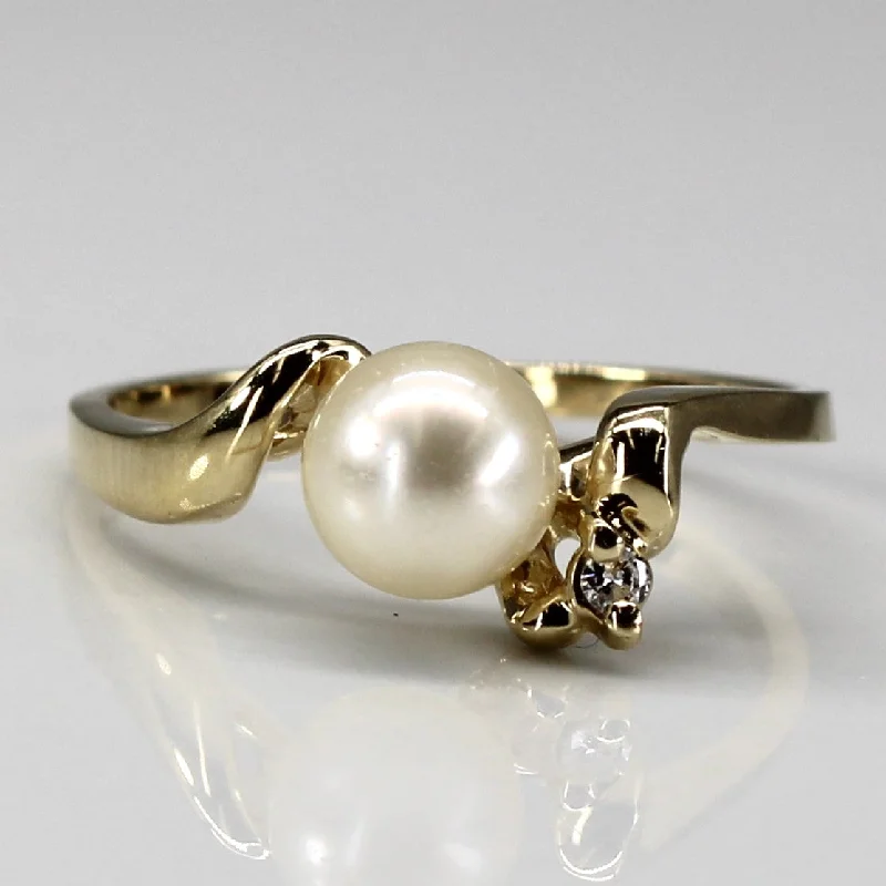Unlock Unbeatable Jewelry Deals Before They’Re Gone Offset Pearl & Diamond Ring | 0.02ct | SZ 7 | Unlock Unbeatable Jewelry Deals Before They’Re Gone Offset Pearl & Diamond Ring | 0.02ct | SZ 7 |