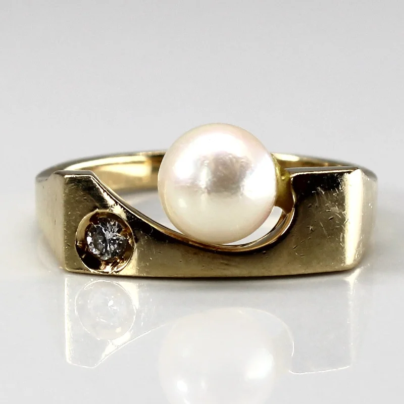 The Ultimate Jewelry Sale – Exclusive Styles At Great Prices Pearl & Diamond Ring | 0.04ct | SZ 7 | The Ultimate Jewelry Sale – Exclusive Styles At Great Prices Pearl & Diamond Ring | 0.04ct | SZ 7 |