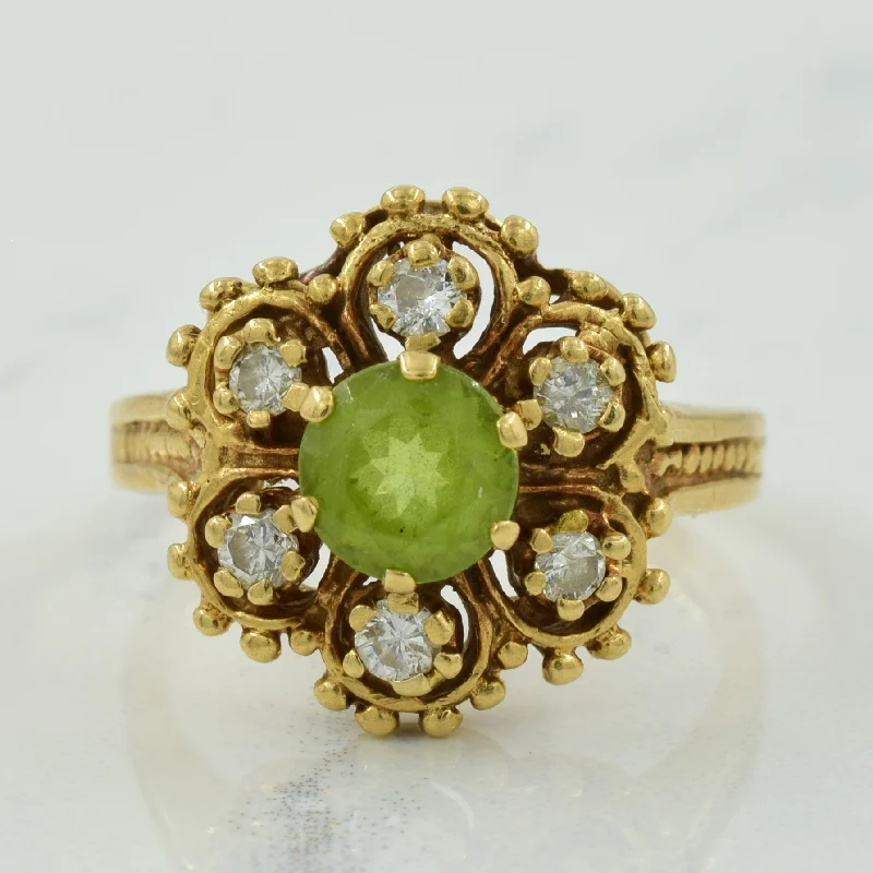 Shop Dazzling Rings, Earrings, And More At Special Discounts Peridot & Diamond Cocktail Ring | 0.80ct, 0.24ctw | SZ 7 | Shop Dazzling Rings, Earrings, And More At Special Discounts Peridot & Diamond Cocktail Ring | 0.80ct, 0.24ctw | SZ 7 |