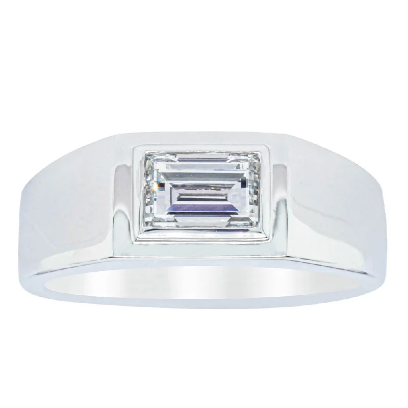 Fashion-Forward Jewelry At Exclusive Discounts Platinum 1.40ct Baguette Diamond Mens Ring Fashion-Forward Jewelry At Exclusive Discounts Platinum 1.40ct Baguette Diamond Mens Ring