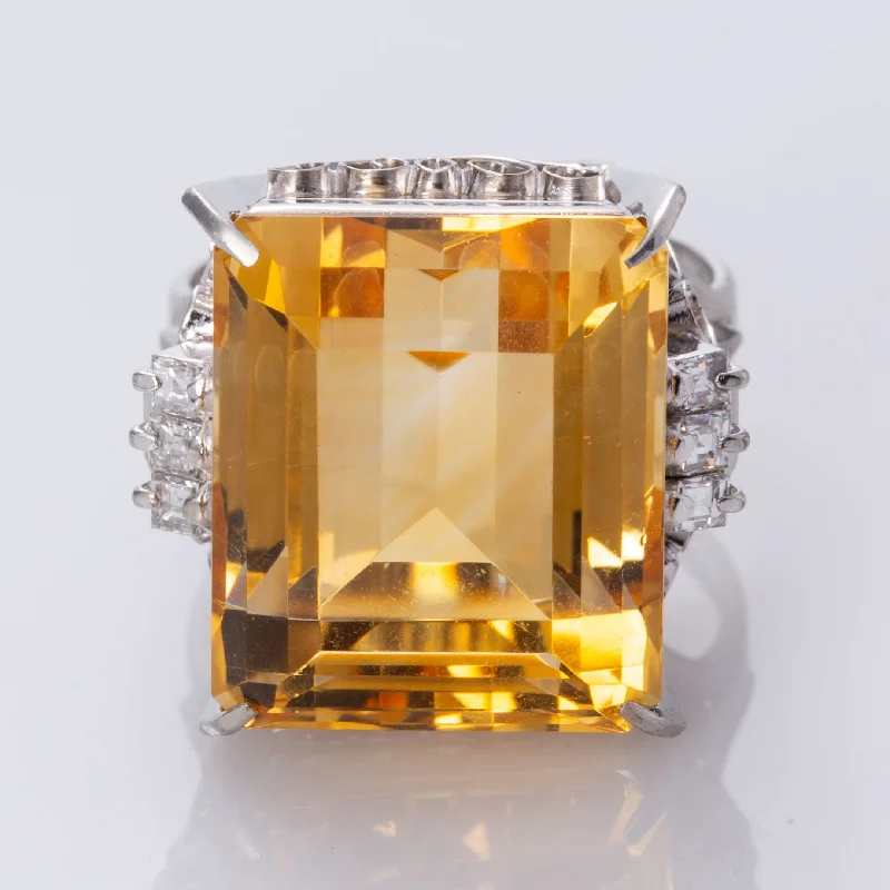 Grab Exquisite Jewelry At The Lowest Prices Platinum Citrine and Diamond Cocktail Ring | 18.73ct, 0.32ctw | SZ 5.75 | Grab Exquisite Jewelry At The Lowest Prices Platinum Citrine and Diamond Cocktail Ring | 18.73ct, 0.32ctw | SZ 5.75 |