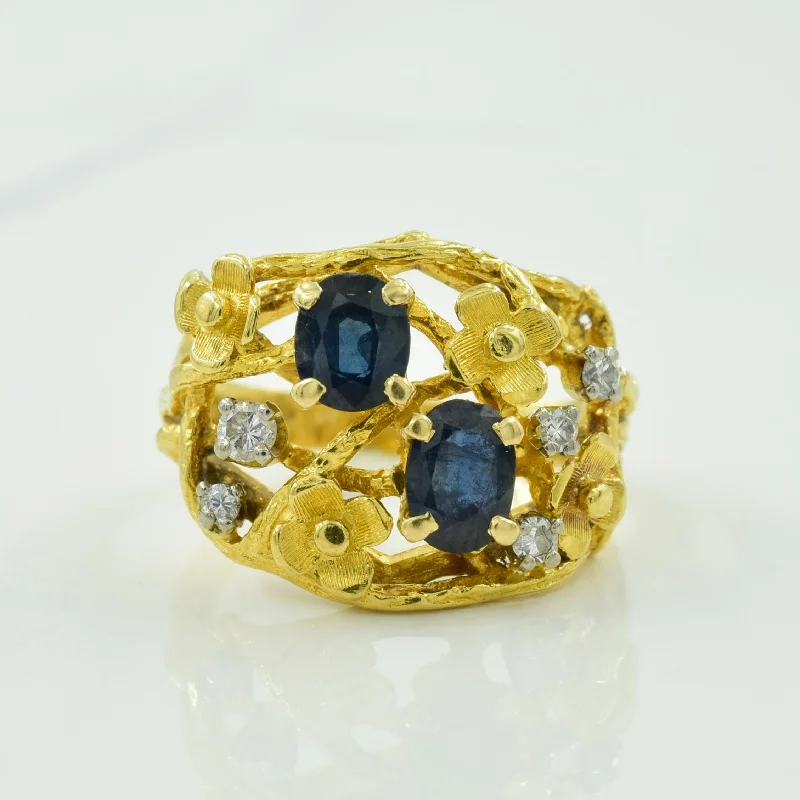 Exclusive Jewelry Discounts – Shop Now For Savings Sapphire & Diamond Floral Ring | 1.00ctw, 0.09ctw | SZ 5.5 | Exclusive Jewelry Discounts – Shop Now For Savings Sapphire & Diamond Floral Ring | 1.00ctw, 0.09ctw | SZ 5.5 |