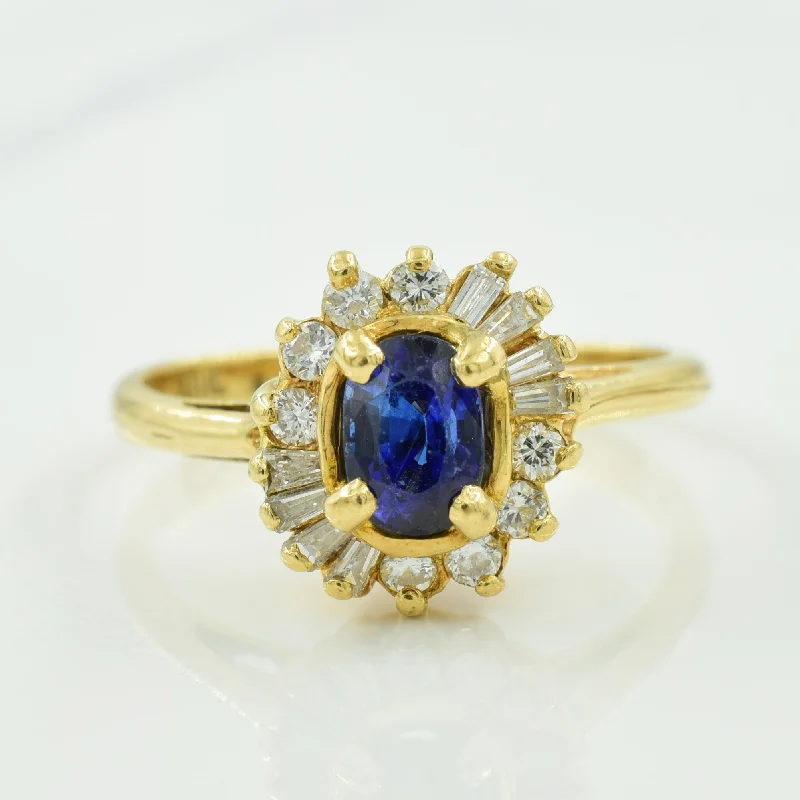 Exclusive Jewelry Bundles At Discounted Prices Sapphire & Diamond Halo Ring | 0.55ct, 0.24ctw | SZ 7.75 | Exclusive Jewelry Bundles At Discounted Prices Sapphire & Diamond Halo Ring | 0.55ct, 0.24ctw | SZ 7.75 |