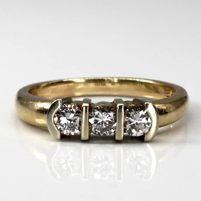 Bohemian-Inspired Jewelry For Free-Spirited Fashion Three Stone Diamond Ring | 0.53ctw | SZ 7.75 | Bohemian-Inspired Jewelry For Free-Spirited Fashion Three Stone Diamond Ring | 0.53ctw | SZ 7.75 |