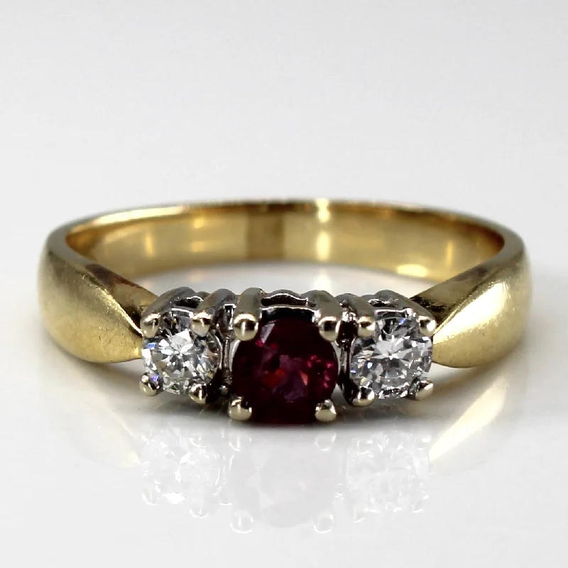Trendy And Classic Jewelry Now At Reduced Prices Three Stone Diamond & Ruby Ring | 0.20ctw | 0.28ctw | SZ 6.75 | Trendy And Classic Jewelry Now At Reduced Prices Three Stone Diamond & Ruby Ring | 0.20ctw | 0.28ctw | SZ 6.75 |
