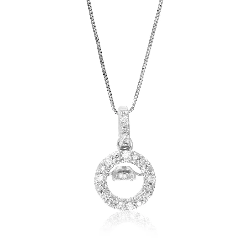 Don't Miss Out – Shop Elegant Jewelry For Less 1/10 cttw Lab Grown Diamond Circle Pendant Necklace .925 Sterling Silver 1/4 Inch With 18 Inch Chain Don't Miss Out – Shop Elegant Jewelry For Less 1/10 cttw Lab Grown Diamond Circle Pendant Necklace .925 Sterling Silver 1/4 Inch With 18 Inch Chain