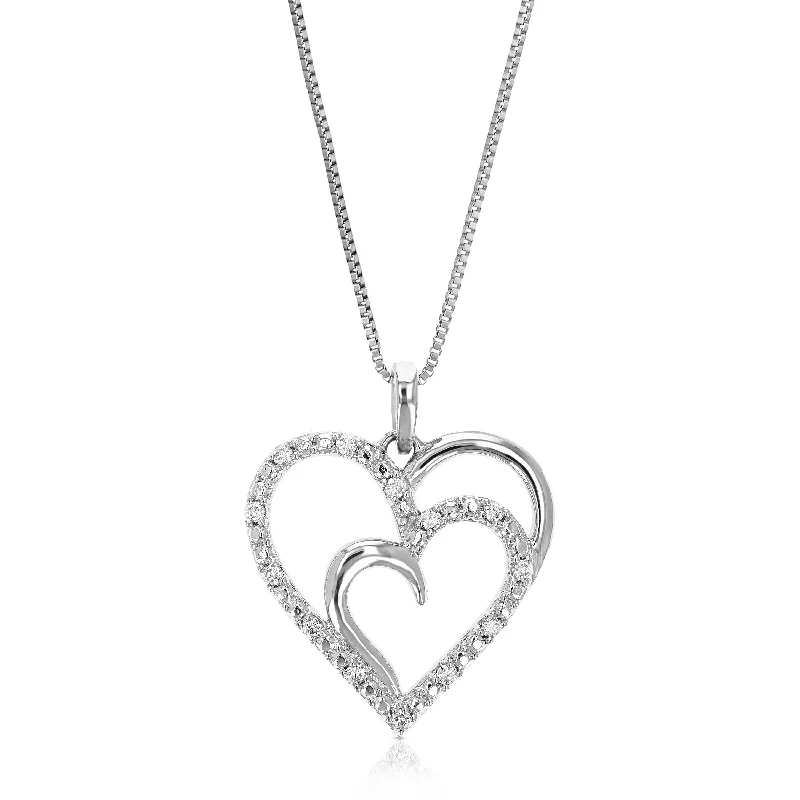 Beautiful Jewelry, Breathtaking Discounts – Hurry In 1/10 cttw Lab Grown Round Cut Diamond Pendant Necklace .925 Sterling Silver 3/4 Inch With 18 Inch Chain Beautiful Jewelry, Breathtaking Discounts – Hurry In 1/10 cttw Lab Grown Round Cut Diamond Pendant Necklace .925 Sterling Silver 3/4 Inch With 18 Inch Chain