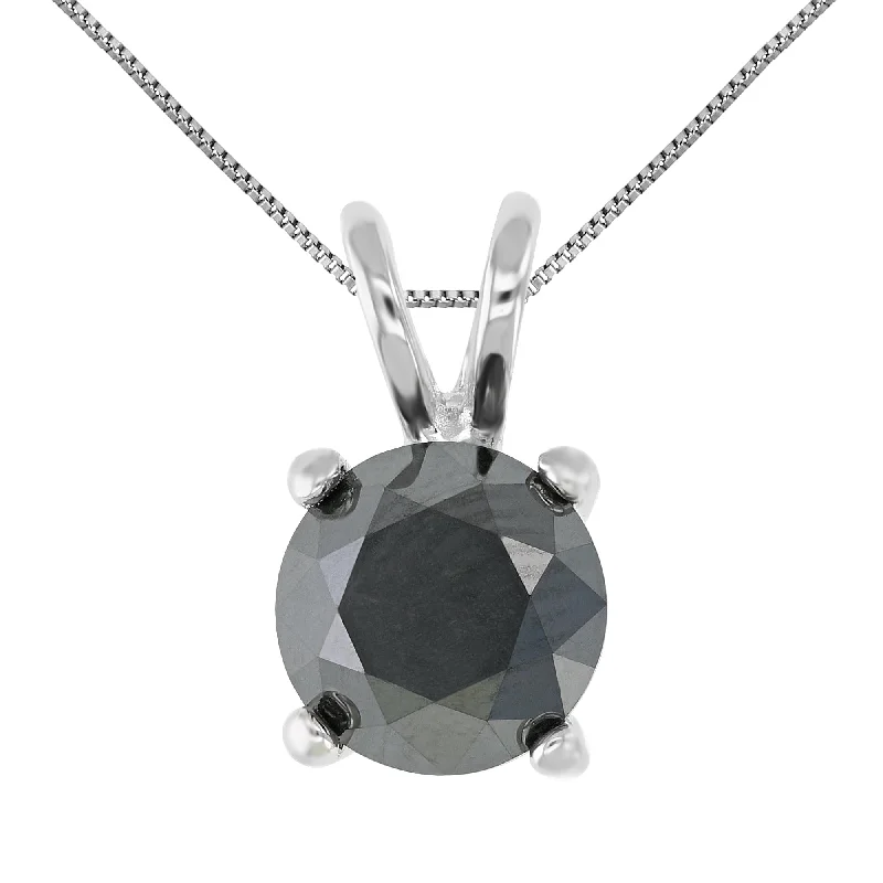 Elegant Jewelry, Affordable Luxury – Shop Now 1 cttw Round Shape Black Diamond Pendants Sterling Silver With 18 Inch Chain Elegant Jewelry, Affordable Luxury – Shop Now 1 cttw Round Shape Black Diamond Pendants Sterling Silver With 18 Inch Chain