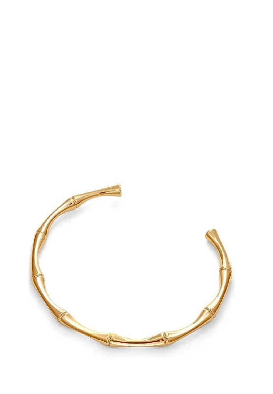 Fashion-Forward Jewelry At Exclusive Discounts 18k Gold Open Cuff Bangle
