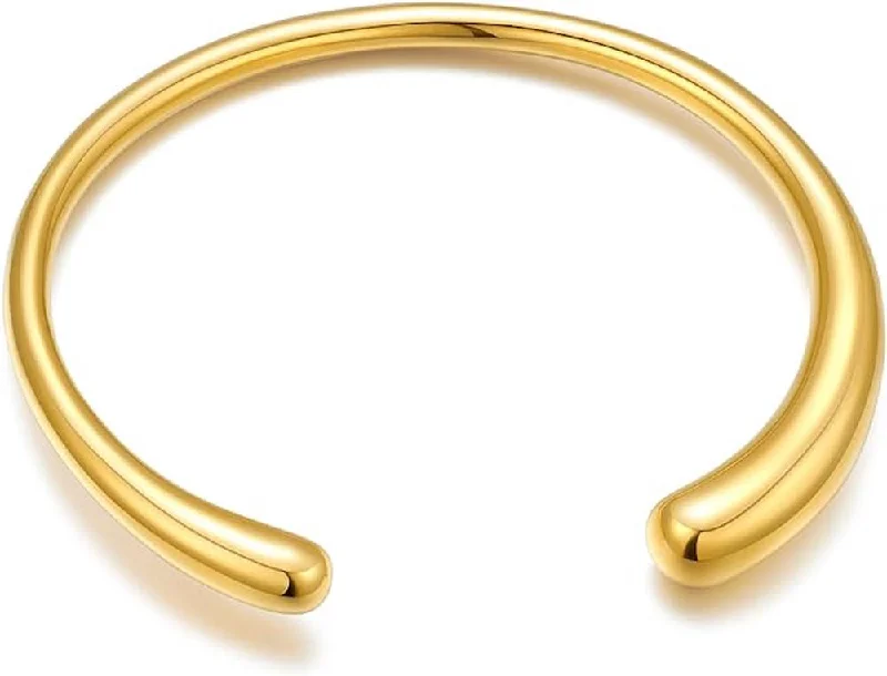 Trending Jewelry Styles Now At Limited-Time Discounts 18k Gold Open Polished Cuff Bangle Trending Jewelry Styles Now At Limited-Time Discounts 18k Gold Open Polished Cuff Bangle
