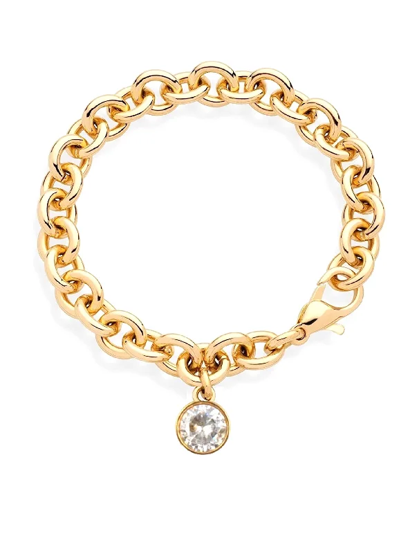 Your Dream Jewelry At Dream Prices – Shop Now 18k Gold Plated Chunky Crystal Charm Bracelet Your Dream Jewelry At Dream Prices – Shop Now 18k Gold Plated Chunky Crystal Charm Bracelet