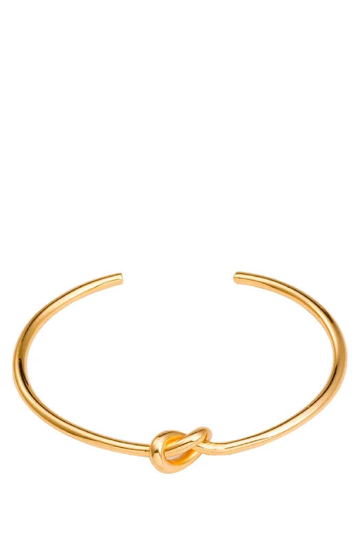 Sparkle For Less – Shop Jewelry Deals Now 18k Gold Polished knotted Bangle