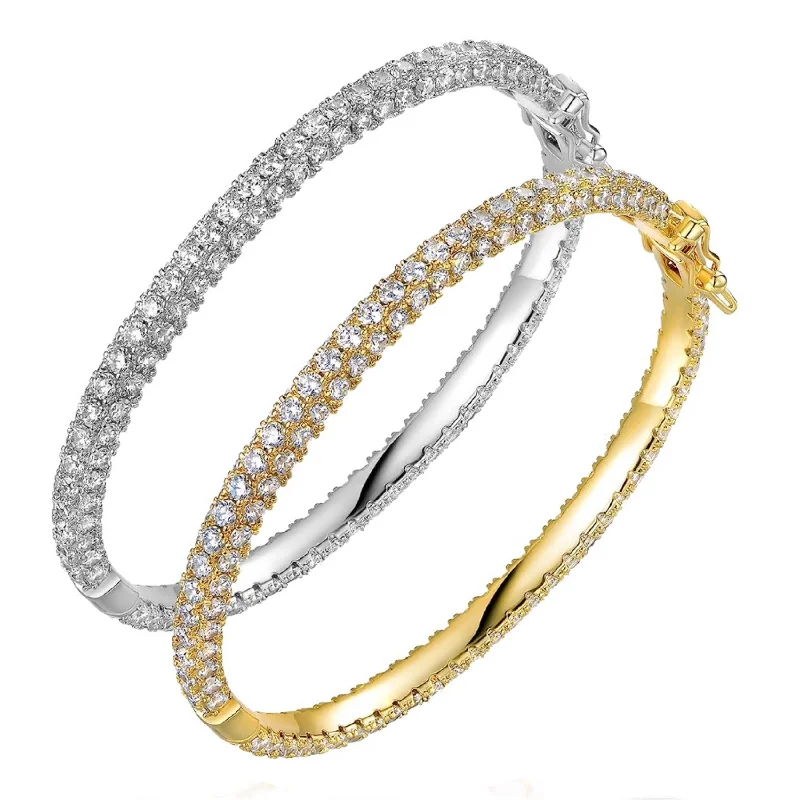 Sparkle In Style With Our Best Jewelry Deals 18K Gold & Silver Embellished Bangle Set Sparkle In Style With Our Best Jewelry Deals 18K Gold & Silver Embellished Bangle Set