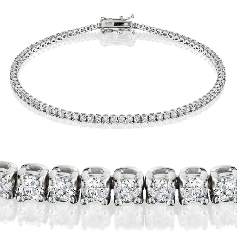 Last Chance To Grab Your Favorite Jewelry At A Discount 2 Carat Diamond Tennis Bracelet 18K White Gold 7" Last Chance To Grab Your Favorite Jewelry At A Discount 2 Carat Diamond Tennis Bracelet 18K White Gold 7"