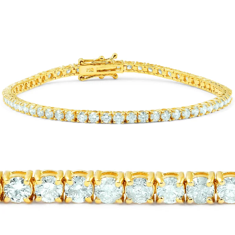 Affordable Luxury Jewelry For Every Occasion 4.20ct Diamond Tennis Bracelet 18K Yellow Gold 7" Affordable Luxury Jewelry For Every Occasion 4.20ct Diamond Tennis Bracelet 18K Yellow Gold 7"