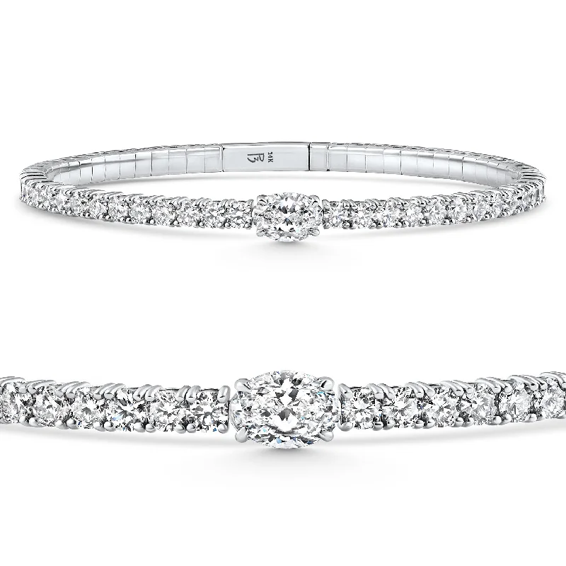 High-End Sparkle, Low-End Prices – Shop Now 4.50Ct Diamond Bangle Oval Solitaire Flexible Tennis Bracelet 14k Gold Lab Grown High-End Sparkle, Low-End Prices – Shop Now 4.50Ct Diamond Bangle Oval Solitaire Flexible Tennis Bracelet 14k Gold Lab Grown